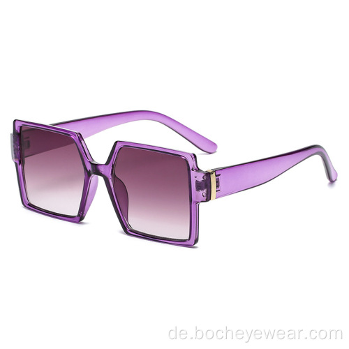 Neue Retro-Sonnenbrille mit großem Rahmen und quadratischem Rahmen Damen-Sonnenbrille des gleichen Trends in Europa und Amerika Straßen-Sonnenbrille für Männer s2112